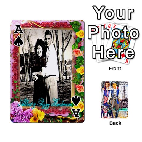 Ace Ashleigh & Raul Quiroz Family s Cards By Pamela Sue Goforth Front - SpadeA