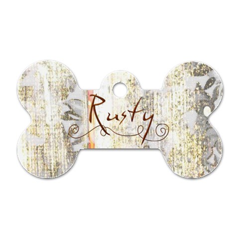 Rusty Puppy Dog Tag 3 By Catvinnat Front