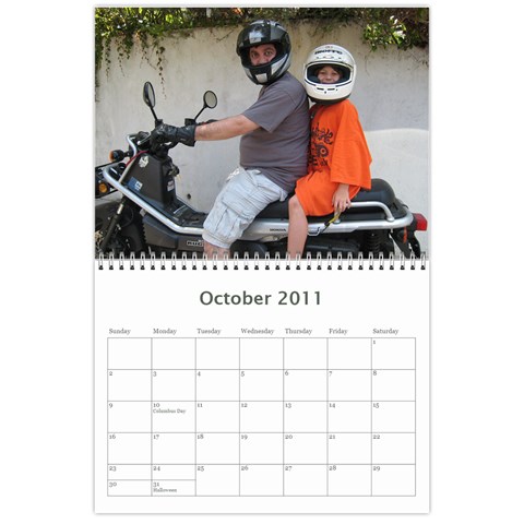 Calendar 2011 By Julie Oct 2011
