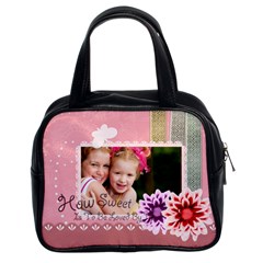 Flower bag - Classic Handbag (Two Sides)
