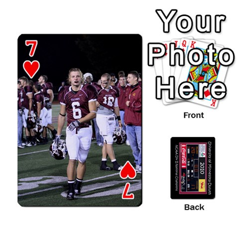 Football Cards By Spg Front - Heart7