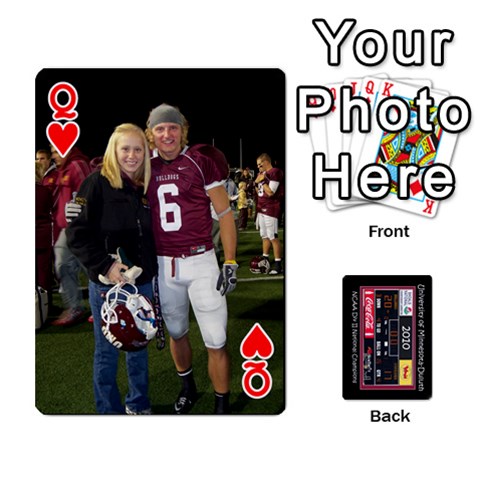 Queen Football Cards By Spg Front - HeartQ