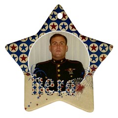 Hero/military ornament--star (2 sides) - Star Ornament (Two Sides)
