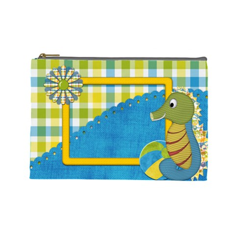 Sunshine Beach Large Cosmetic Bag 1 By Lisa Minor Front