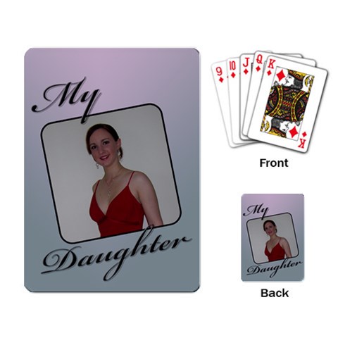 My Daughter Playing Cards By Deborah Back