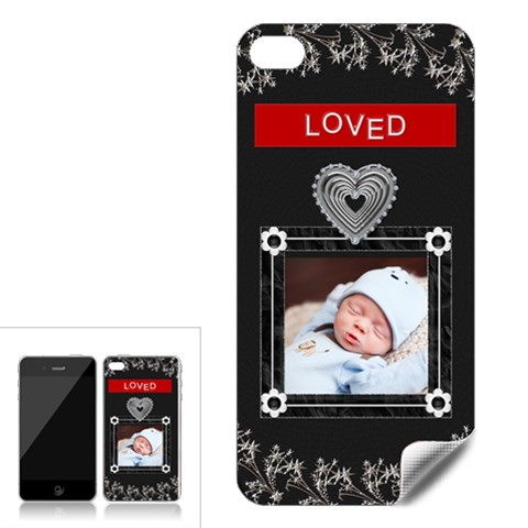 Loved Apple Iphone 4 Skin By Lil Front