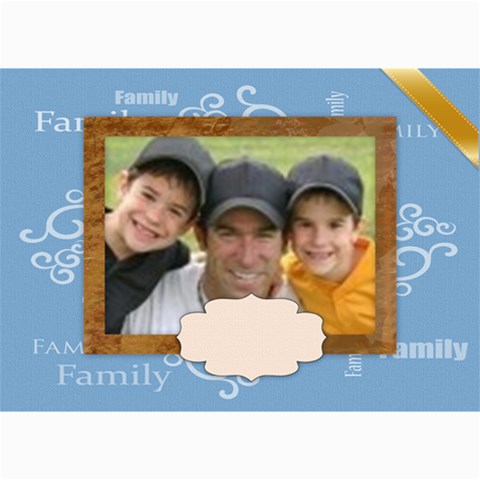 Family Card By Joely 7 x5  Photo Card - 1