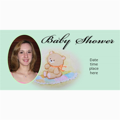 Baby Shower Invitation Photo Card By Deborah 8 x4  Photo Card - 1