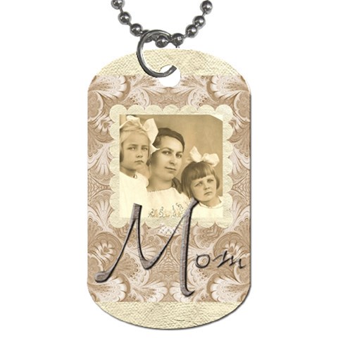 Mom Single Sided Dogtag By Catvinnat Front