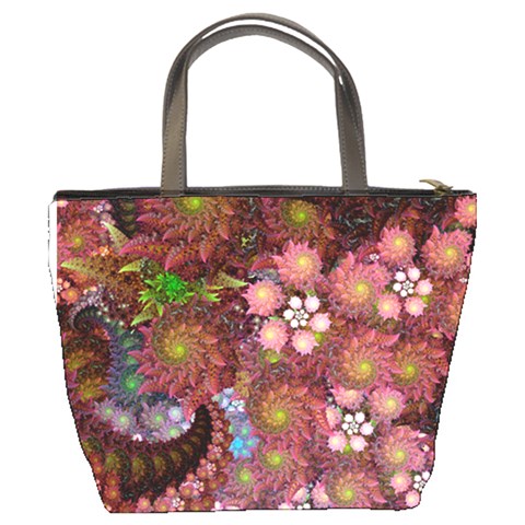 Abstract Swirls Pink By Bags n Brellas Back