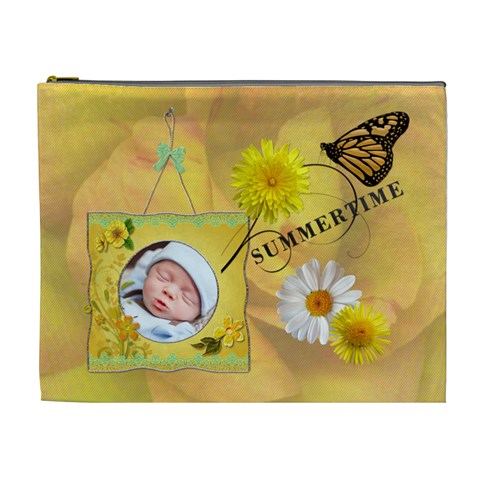 Summertime Xl Cosmetic Bag By Lil Front