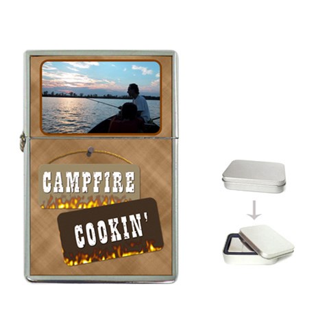 Campfire Cookin  Flip Top Lighter By Lil Front
