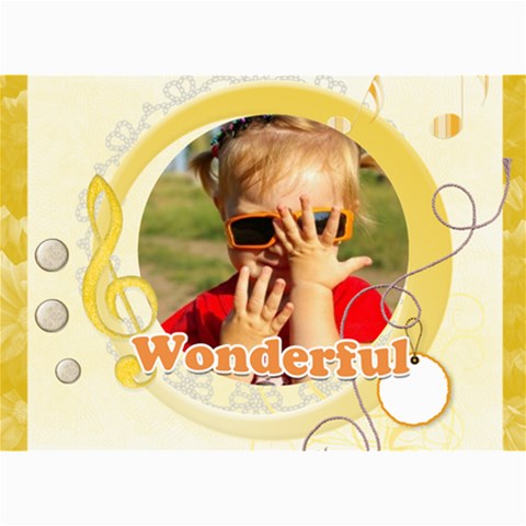 Wonderful By Joely 7 x5  Photo Card - 1