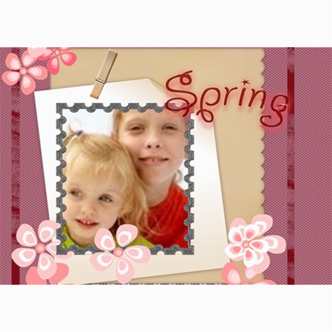 Spring By Joely 7 x5  Photo Card - 1