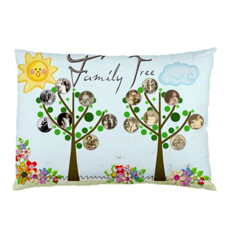 Family Tree Pillow Case By Catvinnat 26.62 x18.9  Pillow Case