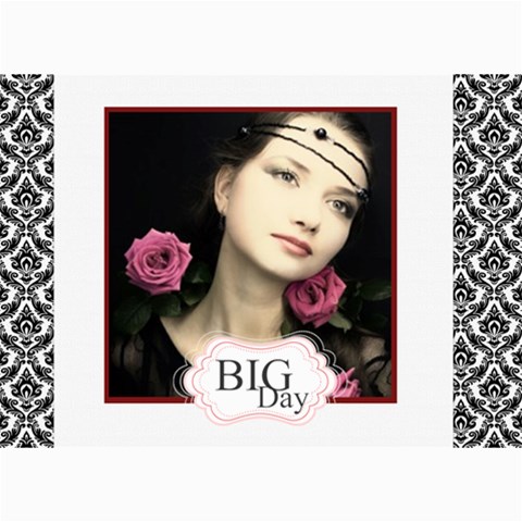 Big Day By Joely 7 x5  Photo Card - 7