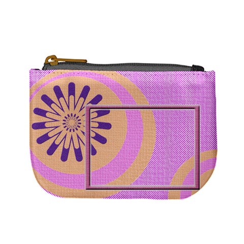 Pink & Orange Coin Purse By Daniela Front