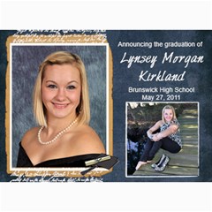 Lynsey s grad announcement/party - 5  x 7  Photo Cards