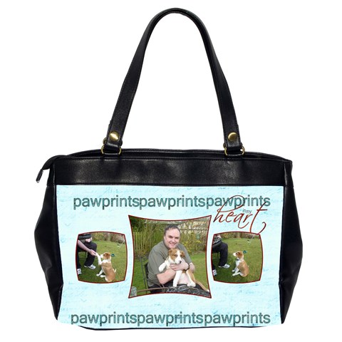 Pawprints In My Heart Oversized Office Bag By Catvinnat Back
