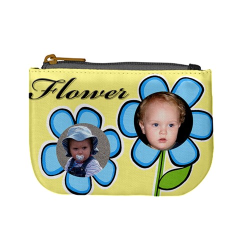 My Flowers Baby Coin Purse By Deborah Front