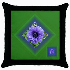 Delightful green Throw Pillow - Throw Pillow Case (Black)