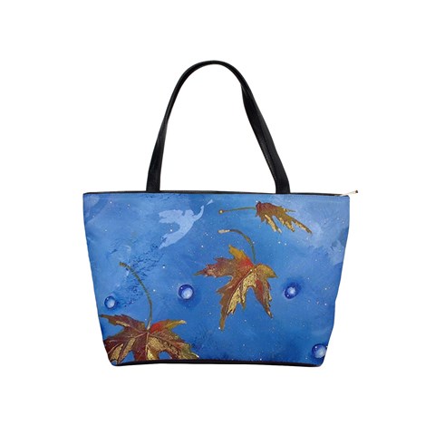 Golden Leaves Shoulder Bag By Bags n Brellas Front