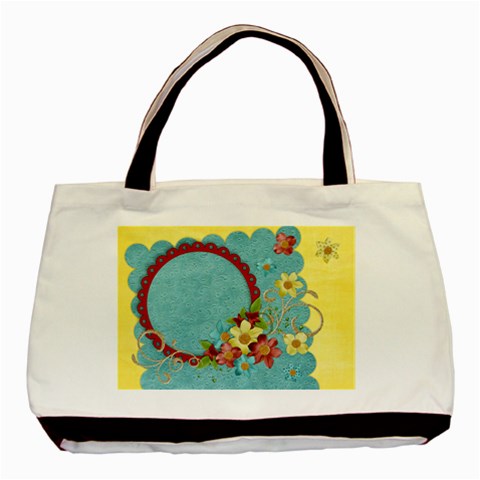 Floral/spring Tote, 1 Side, Template By Mikki Front