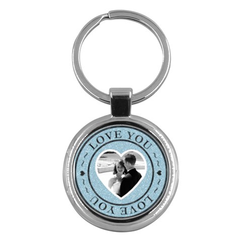 Love You Round Key Chain By Lil Front