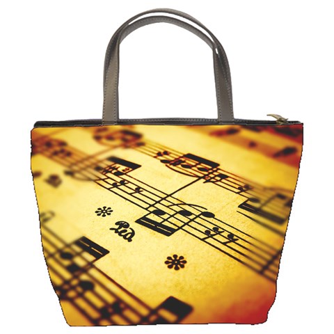 Sheet Music1 Bucket Bag By Bags n Brellas Back