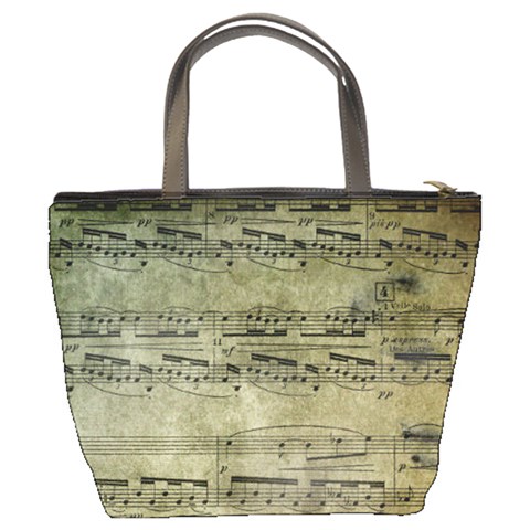 Sheet Music5 Bucket Bag By Bags n Brellas Back