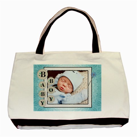 Baby Boy Blue Classic Tote Bag By Lil Front