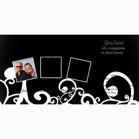 50 Wedding Invitation By Anita Kulbatski 8 x4  Photo Card - 5