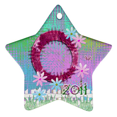 Easter2 0231 Pastel Flower Ornament By Ellan Front