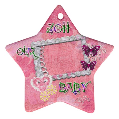 Our Baby 2023 Pastel Flower Ornament By Ellan Front