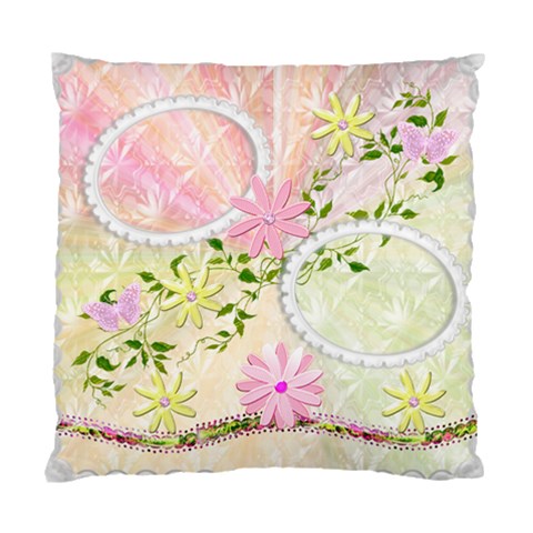 Flower Pastel Cushion Case By Ellan Front