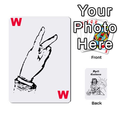 Wavinghands Spell Gesture Cards By Walt O hara Front - Spade3