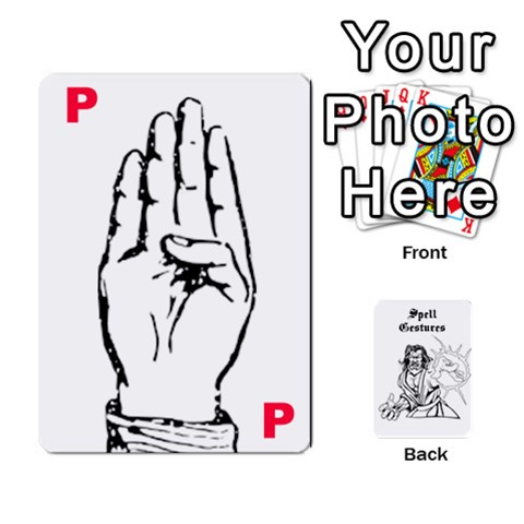 Wavinghands Spell Gesture Cards By Walt O hara Front - Spade6