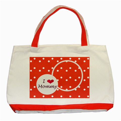 Love Mommy Red Tote By Daniela Front