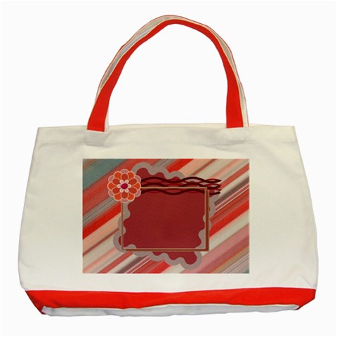 My Red Flower Tote By Daniela Front