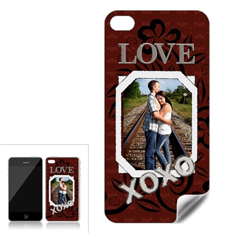 Love Xoxo Apple Iphone 4 Skin By Lil Front