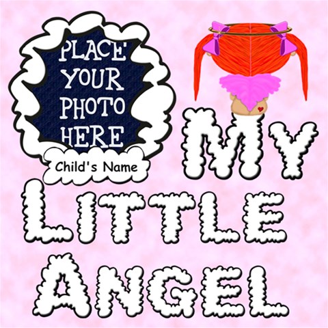 My Little Angel Girl 12x12 By Chere s Creations 12 x12  Scrapbook Page - 1