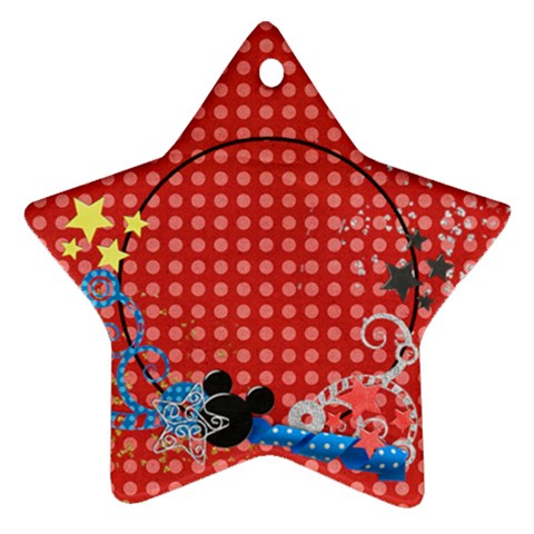 Our Vacation/magic, Star Ornament By Mikki Front