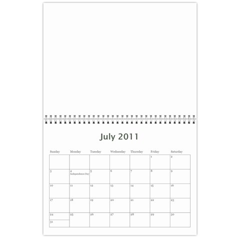 Chloes Calendar By Tiffany N Chloe Jul 2011