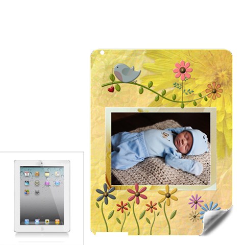 Pretty Floral Apple Ipad 2 Skin By Lil Front