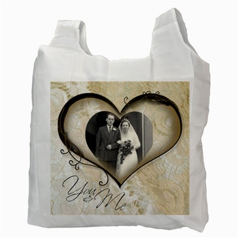 You & Me Always & Forever 2 Recycle Bag By Catvinnat Back