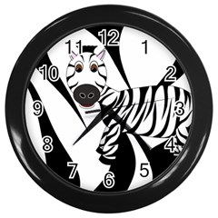 Zebra Clock2 - Wall Clock (Black)