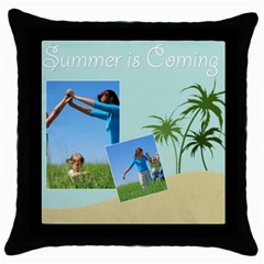 summer is coming - Throw Pillow Case (Black)