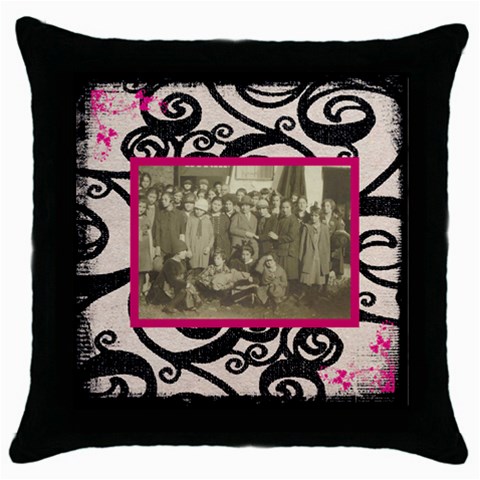 Past Times Throw Pillow By Catvinnat Front