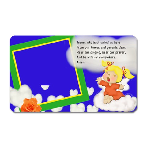 Angel Prayer Magnet By Jaimie Lanier Front