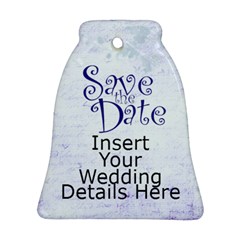Save the Date Wedding Ornament Double Sided - Bell Ornament (Two Sides)